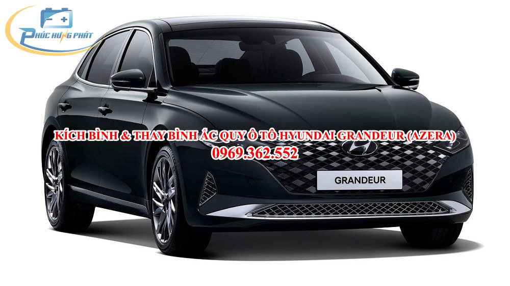 Kích bình và thay bình ắc quy Hyundai Azera (Grandeur) tại Đà Nẵng