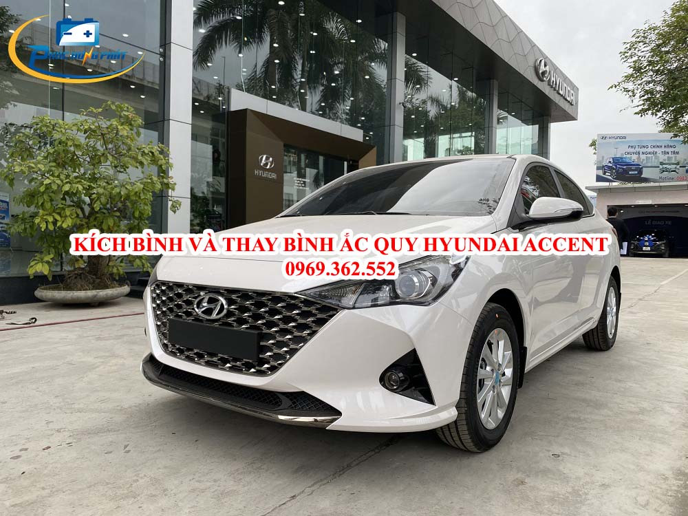 Cứu hộ, câu kích bình và thay thế bình ắc quy ô tô Hyundai Accent Đà Nẵng