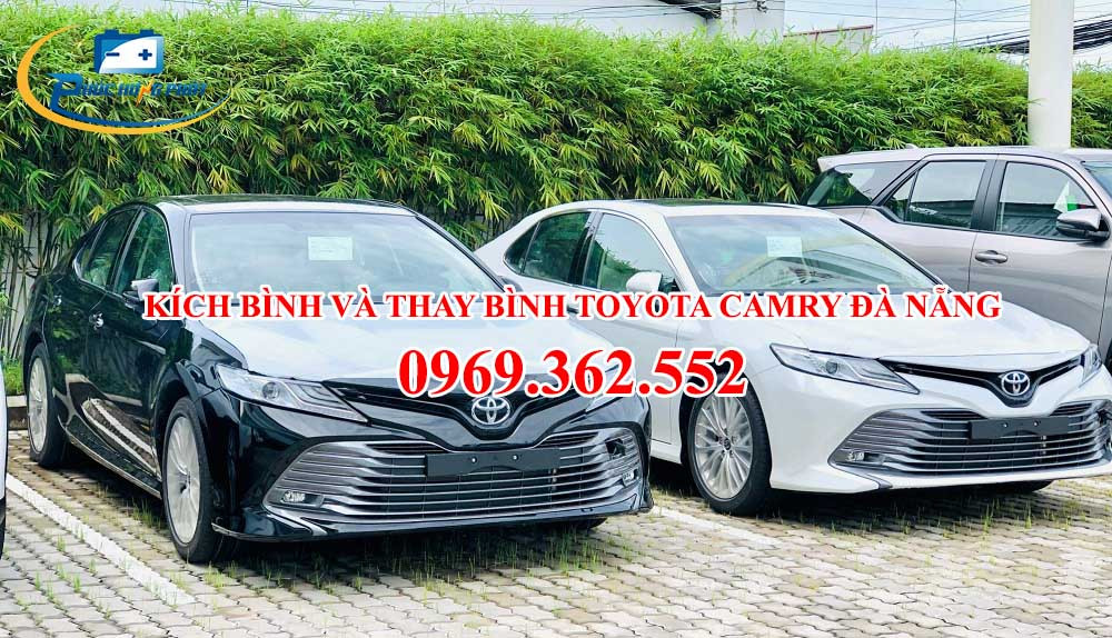 Kích bình và thay bình ắc quy Toyota Camry tại Đà Nẵng
